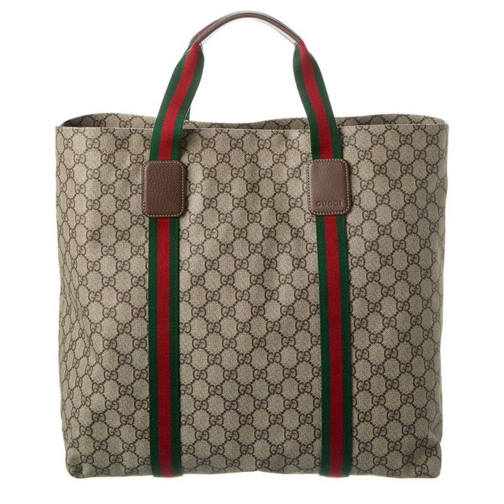 Gucci Tender Medium Gg Supreme Canvas Tote, Brown